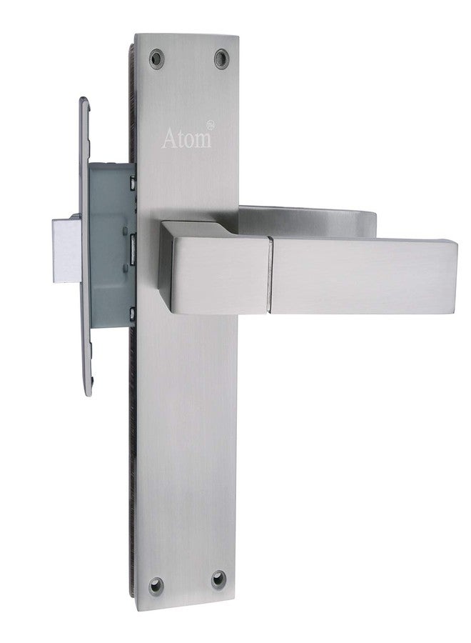 أتوم قفل باب بدون مفتاح من Atom للحمام والمطبخ والمرحاض، بلمسة نهائية فضية ساتان | مقبض باب شديد التحمل بدون مفتاح للمنزل والفندق والمكتب (WIH51CLOSED) - Image 2